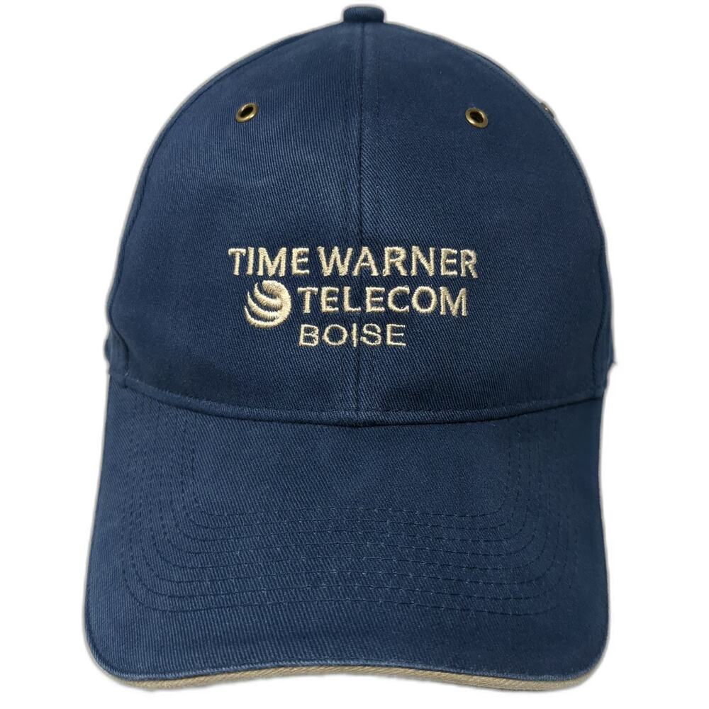 Cameo Time Warner Telecom Boise Blue Baseball Cap One Size Brushed Cotton Hat